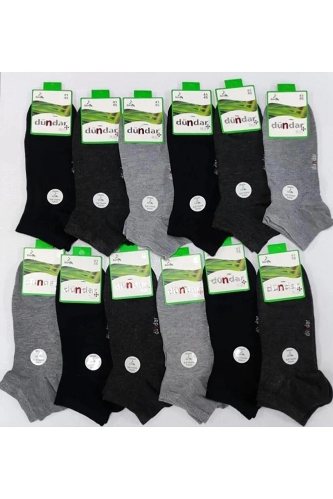 Dündar DÜNDAR PLUS 4605 ERKEK BAMBU PATİK ÇORAP 6 ADET