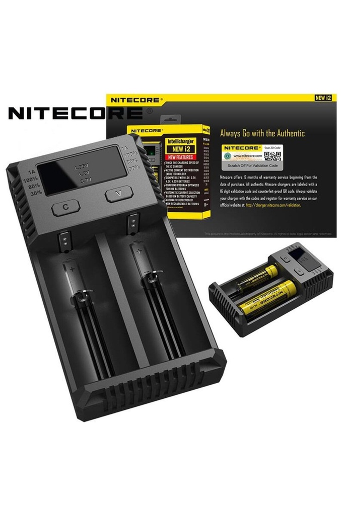 [EBS0252] Nitecore New I2 / I2 Li-İon Nı-Cd Nı-Mh 18650 Pil Şarj Aleti