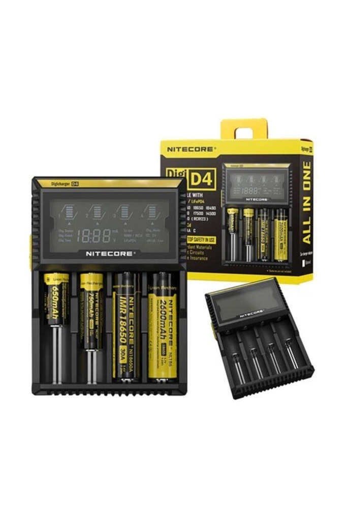 [EBS0256] Estiko Nıtecore D4 Dıgıtal Pil Şarj Cihazı (Aa-Aaa-Aaaa-C-18650)