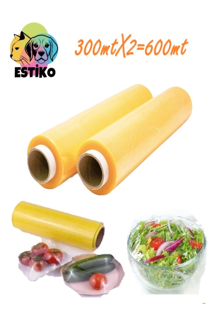 [EBS0124] Estiko Gıda Streç Film 2 Adet 30 Cm X 300 Mm 8 Mikron