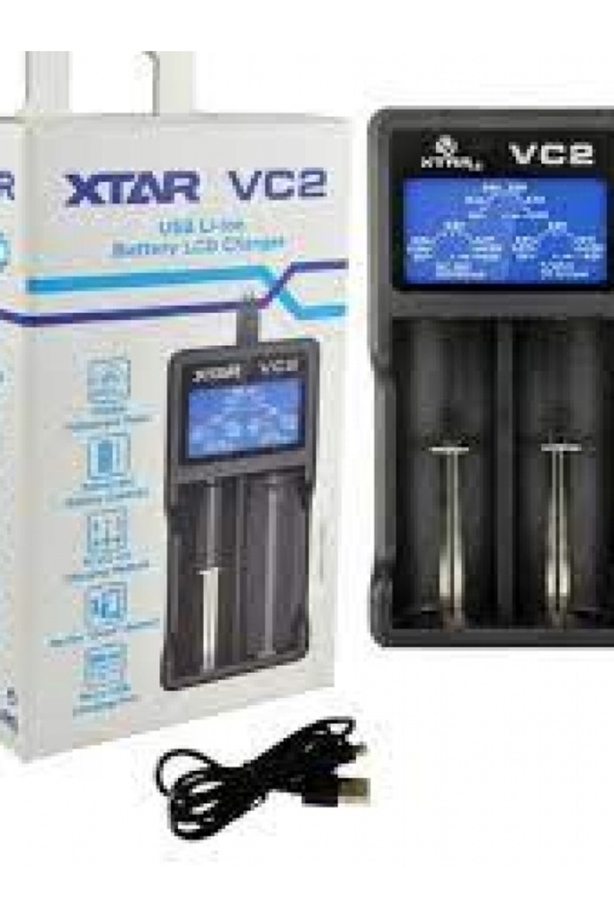 [EBS0184] Xtar Hd-8992C Vc2 - Taşınabilir Lcd Ekranlı 2Li Li-İon Pil Şarj Cihazı
