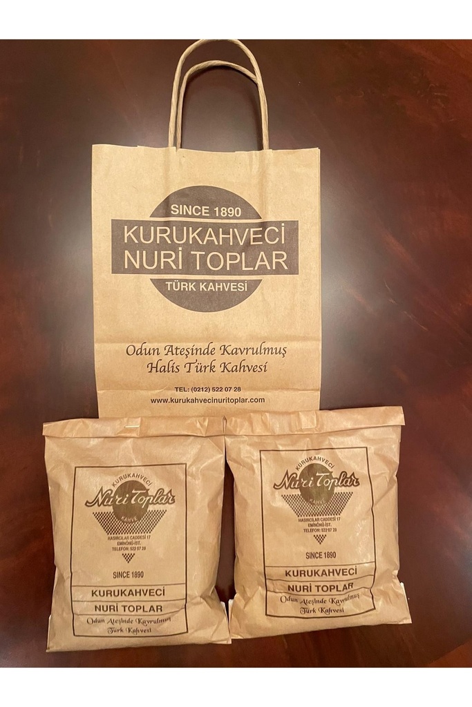[EBS0192] Nuri Toplar Kurukahveci Türk Kahvesi 250Gr X 2 Adet Günlük Eminönü Taze Yeni Çekilmiş