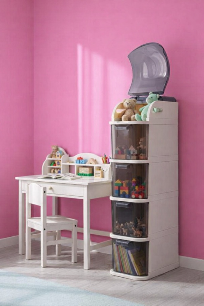 [EBS0008] Estiko Slim Pro Tekerlekli Dolap 4 Kat