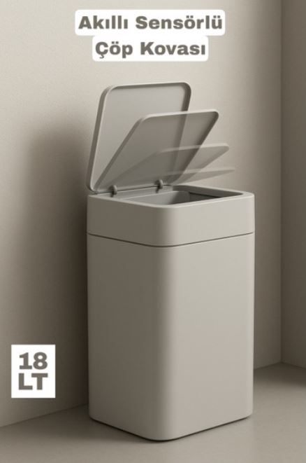 [EBS0017] Follow Me Sensörlü Çöp Kovası 18 Litre