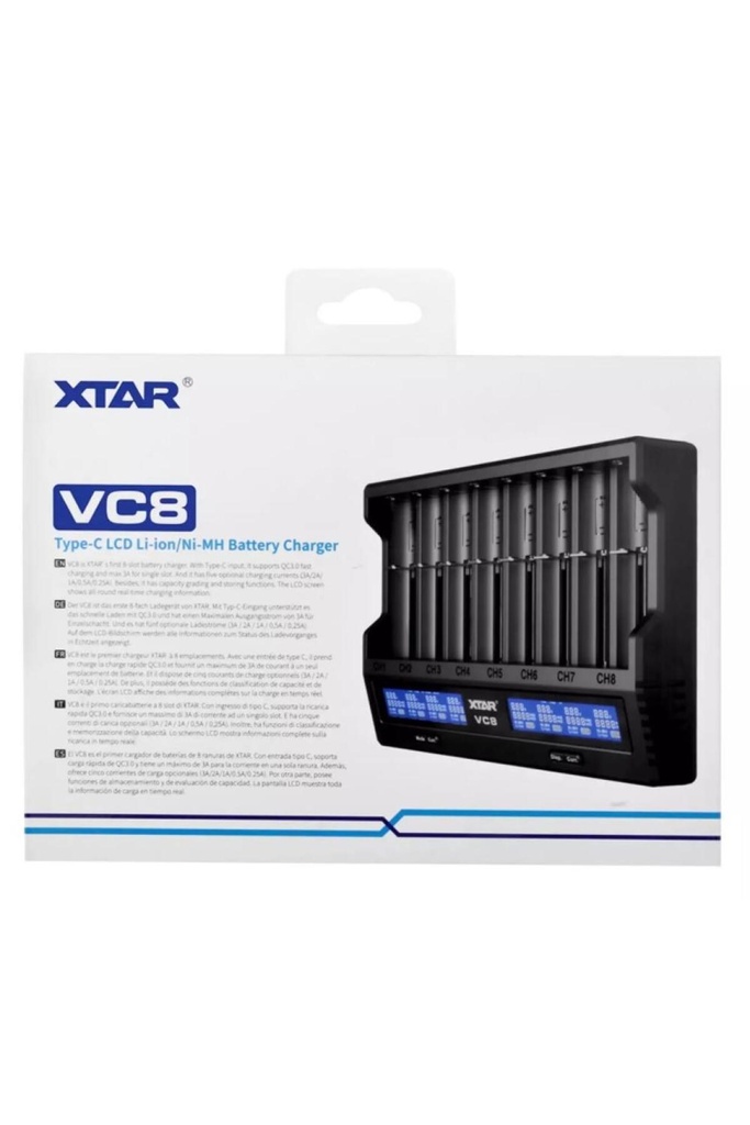 Estiko Xtar Vc8 Sekizli Li-İon / Nı-Cd / Nı-Mh Pil Şarj Cihazı