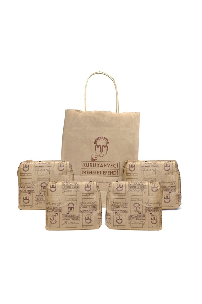 Mehmet Efendi Kuru Kahveci Mehmet Efendi 1 Kg 4 Paket (250X4) Siparişe Özel Günlük Taze Kavrulmuş Türk Kahvesi