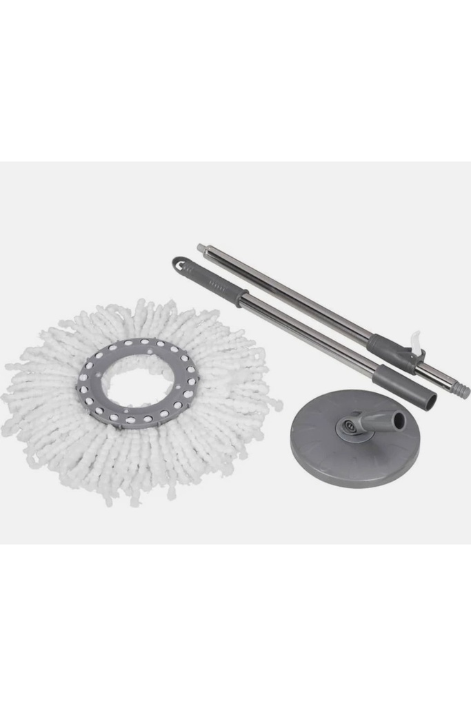 [EBS0088] Estiko Plastik / Döner Başlıklı Vilada Sapı Temizlik Seti Mop Başlık