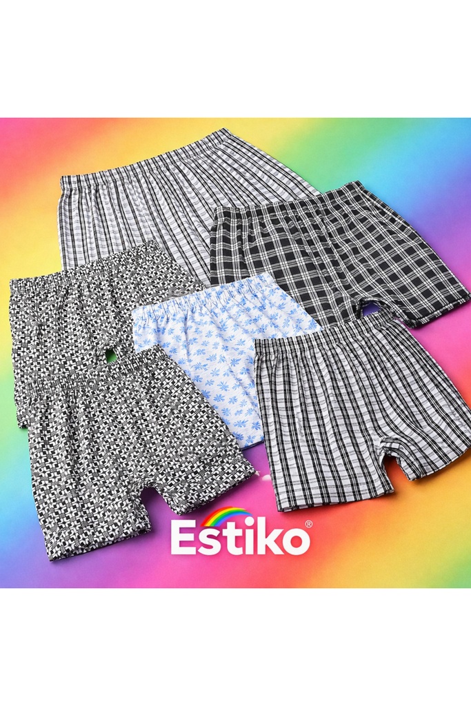 [EBS0009] Estiko Ekonomik Erkek Boxer Şort 6 Adet (M)