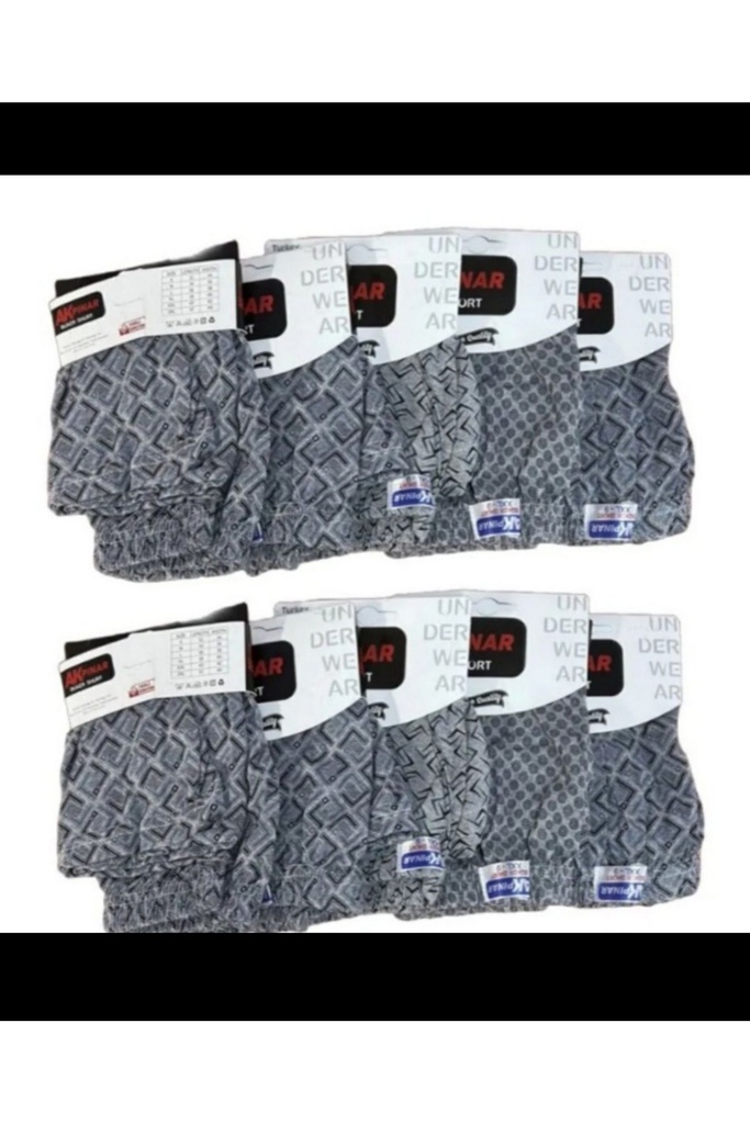 [EBS0097] Estiko Ekonomik Şort Boxer 10 Adet Srn-002526 (M)