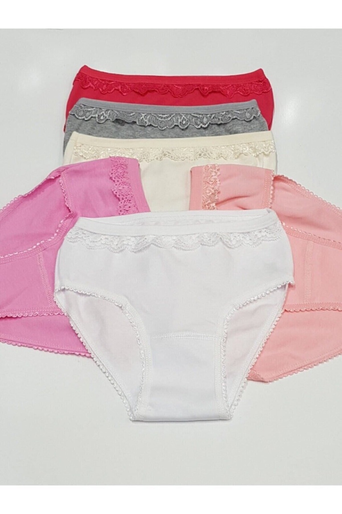 Tutku Kız Incebel Pınar Bato Külot 6lı Pamuk (5-6 Yaş, 5-6 Yaş)