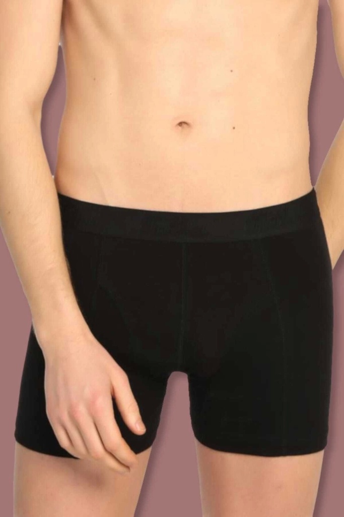 Tutku Erkek Siyah 6'lı Paket Elastan Streç Boxer (S, S)