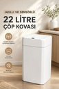 Follow Me Sensörlü 22 Litre Mutfak Banyo Ofis Çöp Kovası